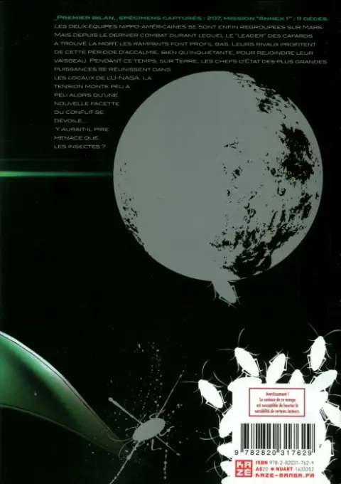 Verso de l'album Terra formars 7