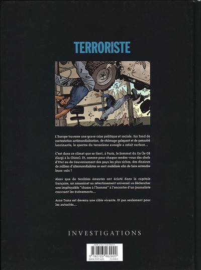 Verso de l'album Terroriste Tome 2 Naples : Un Général de l'US Air Force tué par une bombe !