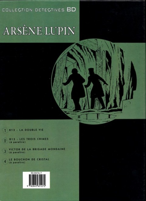 Verso de l'album Arsène Lupin Soleil Tome 1 813: La double vie