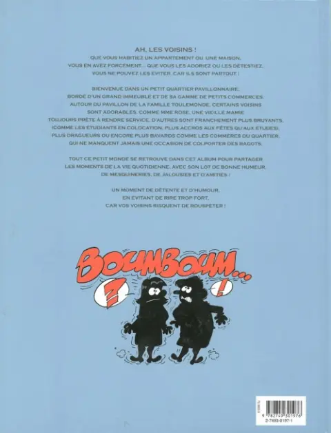 Verso de l'album Les Voisins Tome 1