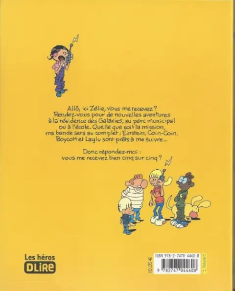 Verso de l'album Zélie et compagnie Tome 9 Cinq sur Cinq