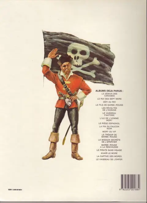 Verso de l'album Barbe-Rouge Tome 6 Le vaisseau fantôme