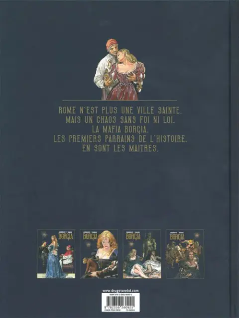 Verso de l'album Borgia Tome II Le pouvoir et l'inceste