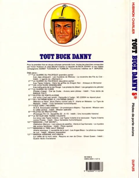 Verso de l'album Tout Buck Danny Tome 5 Pilotes de porte-avions