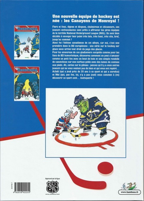 Verso de l'album Les Canayens de Monroyal - Les Hockeyeurs Tome 2 Hockey corral