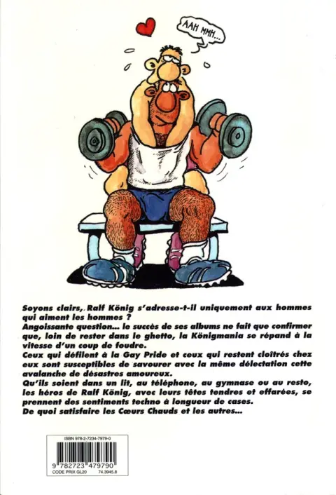 Verso de l'album Coeurs chauds