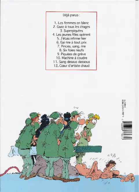 Verso de l'album Les Femmes en Blanc Tome 4 Les jeunes filles opèrent