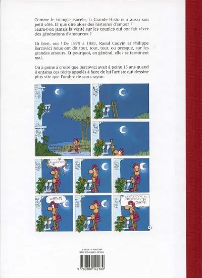 Verso de l'album Les Grandes amours contrariées