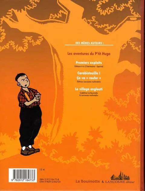 Verso de l'album Les aventures du p'tit Hugo Tome 4 Le village englouti