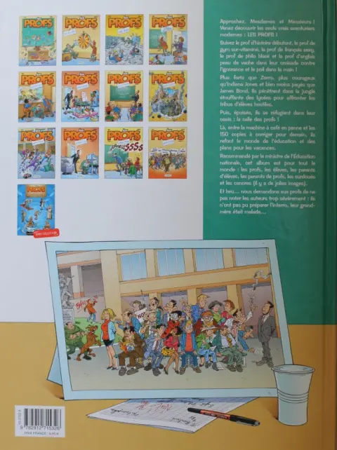 Verso de l'album Les Profs Tome 3 Tohu-bahut