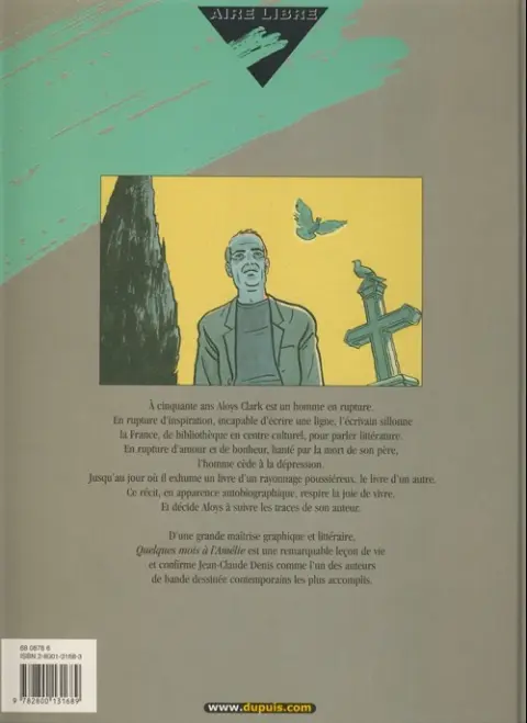 Verso de l'album Quelques mois à L'Amélie