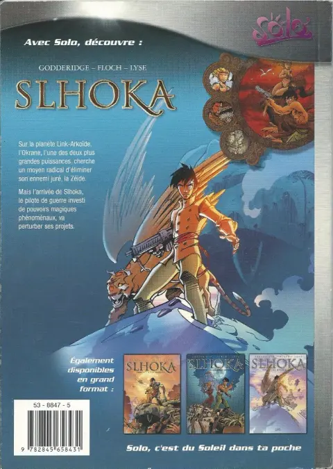 Verso de l'album Slhoka Tome 1 L'île oubliée