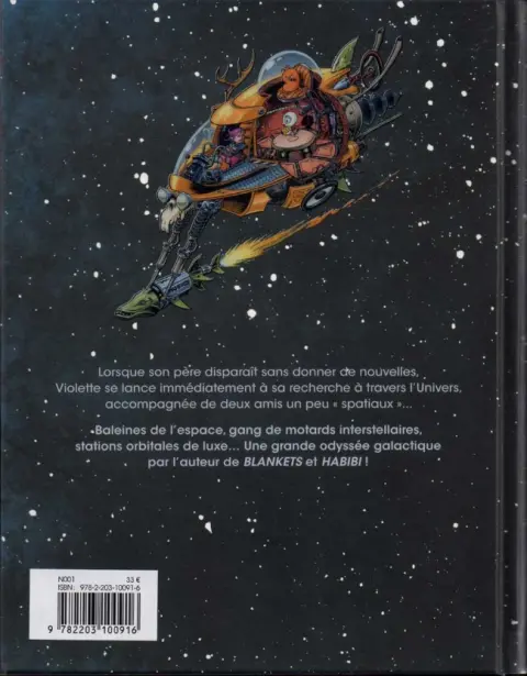 Verso de l'album Space Boulettes