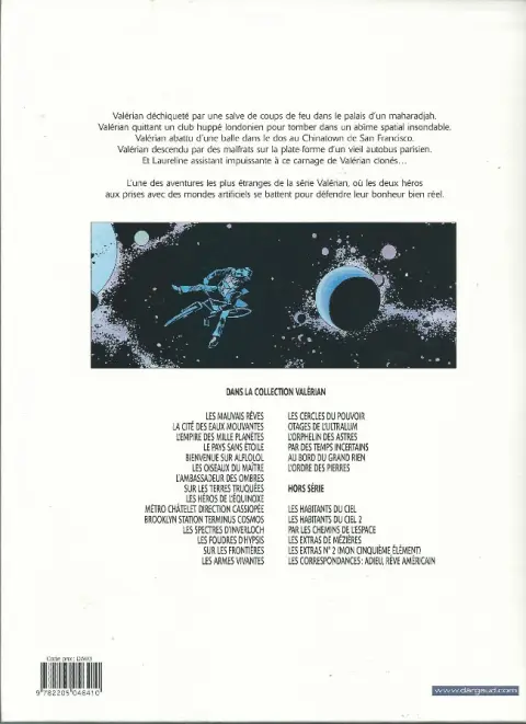 Verso de l'album Valérian Tome 7 Sur les terres truquées
