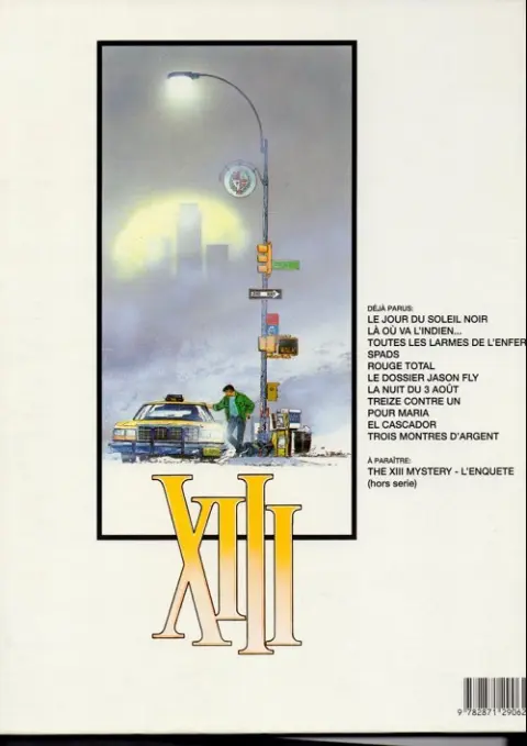 Verso de l'album XIII Tome 7 La nuit du 3 août