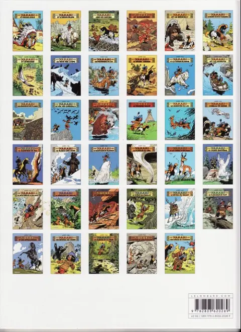 Verso de l'album Yakari Tome 7 Yakari et l'étranger