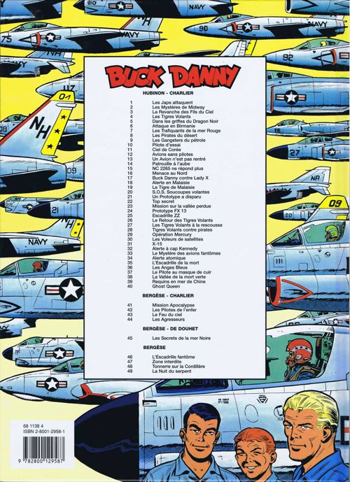 Verso de l'album Buck Danny Tome 49 La Nuit du serpent