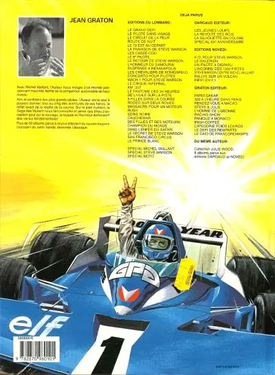 Verso de l'album Michel Vaillant Tome 51 Le caïd de Francorchamps