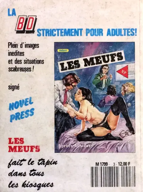 Verso de l'album BD Hard Tome 3 La première fois