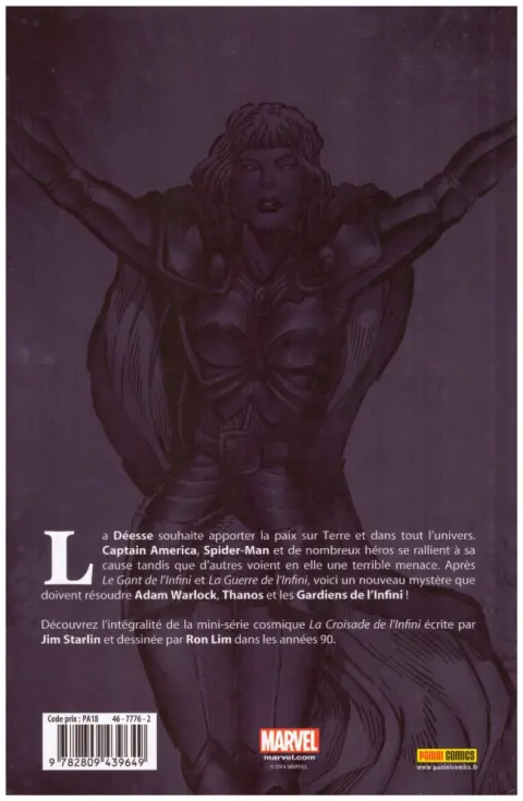 Verso de l'album Best of Marvel 39 La croisade de l'infini