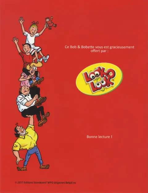 Verso de l'album Bob et Bobette (Publicitaire) La tante tantante