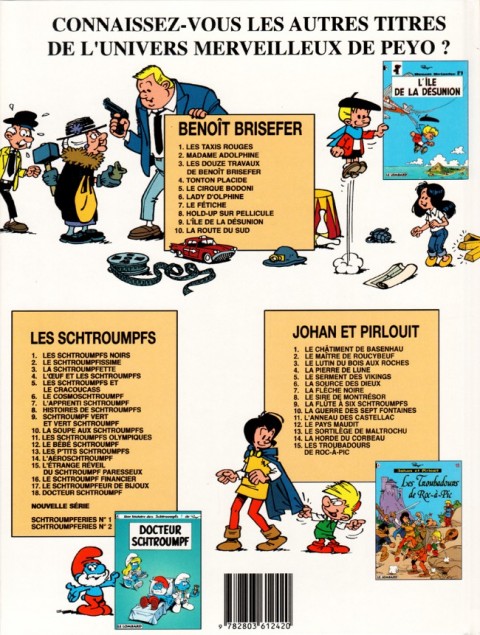 Verso de l'album Benoît Brisefer Tome 10 La route du Sud