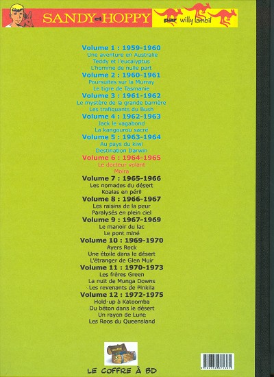 Verso de l'album Sandy & Hoppy Intégrale volume 6: 1964-1965