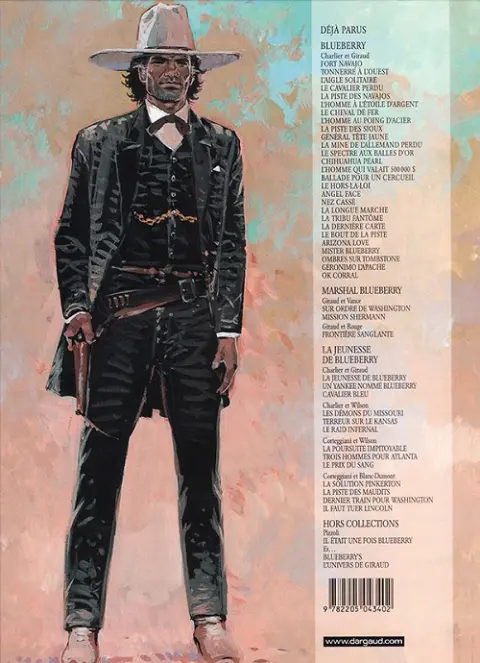 Verso de l'album Blueberry Tome 12 Le spectre aux balles d'or