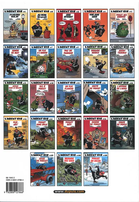 Verso de l'album L'Agent 212 Tome 21 Ailes de poulet