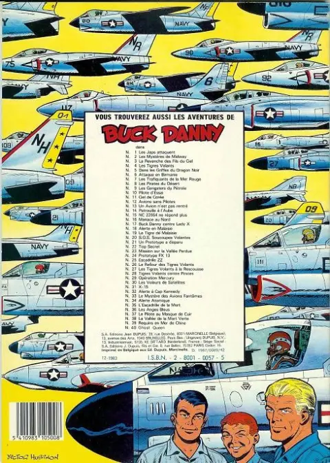 Verso de l'album Buck Danny Tome 20 S.O.S. soucoupes volantes !