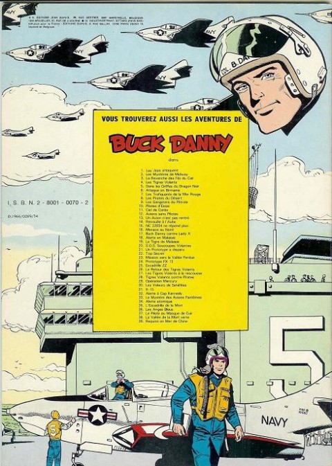 Verso de l'album Buck Danny Tome 33 Le mystère des avions fantômes