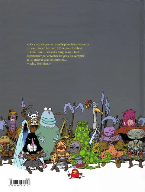 Verso de l'album Donjon Parade Tome 3 Le jour des crapauds