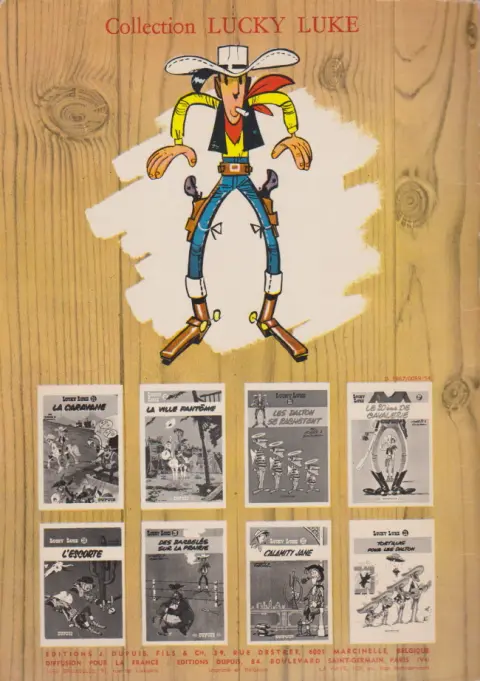 Verso de l'album Lucky Luke Tome 9 Des rails sur la prairie