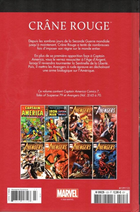 Verso de l'album Le meilleur des Super-Héros Marvel Tome 123 Crâne rouge