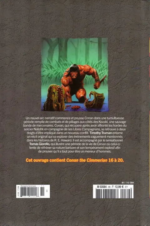 Verso de l'album The Savage Sword of Conan - La Collection Tome 89 Les libres Compagnons