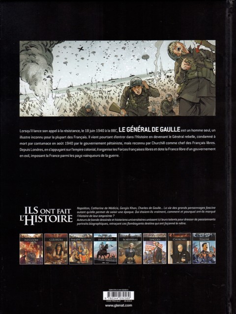 Verso de l'album Ils ont fait l'Histoire Tome 34 De Gaulle - Tome 2/3