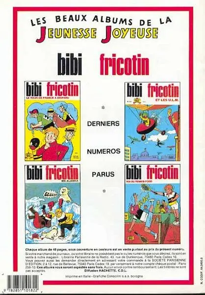 Verso de l'album Les Pieds Nickelés Tome 107 Les Pieds Nickelés en Auvergne