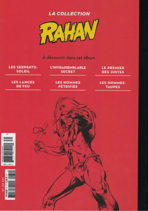 Verso de l'album Rahan La Collection (Hachette) Tome 31