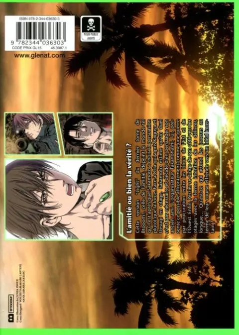 Verso de l'album Btooom ! 26 Light - Amitié