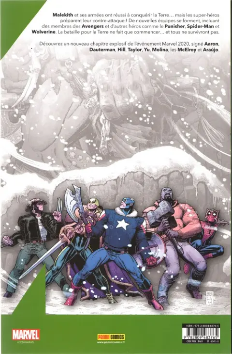 Verso de l'album War of the Realms 2 La Guerre des Royaumes (3/6)