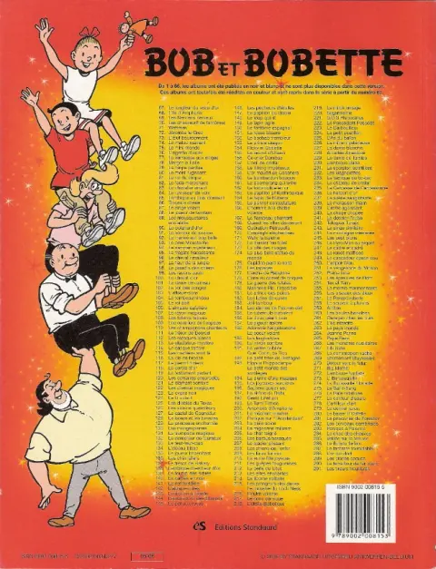 Verso de l'album Bob et Bobette Tome 154 Ricky et Bobette