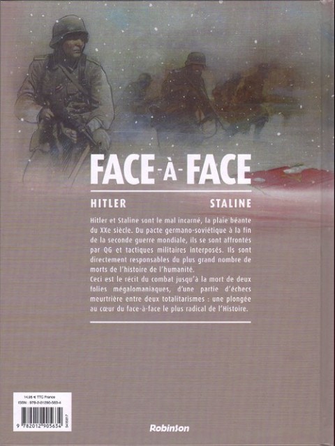 Verso de l'album Face-à-face 1 Hiltler - Staline