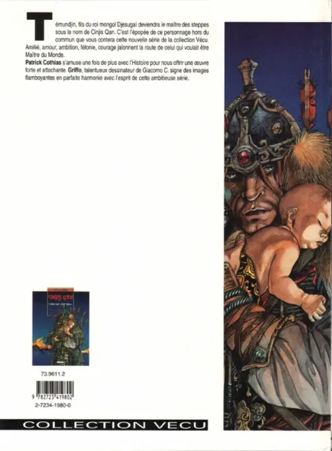 Verso de l'album Cinjis Qan Tome 1 L'éternel ciel bleu