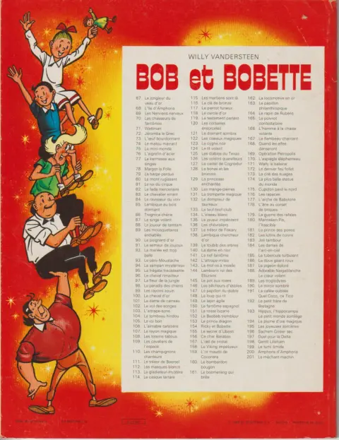 Verso de l'album Bob et Bobette Tome 194 La plume d'oie magique