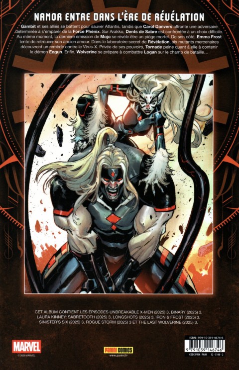 Verso de l'album X-Men - L'ère de Révélation Volume 6/7