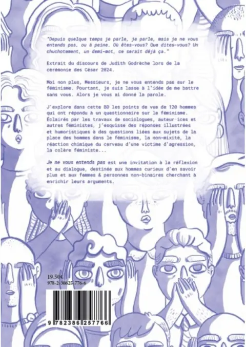 Verso de l'album Je ne vous entends pas