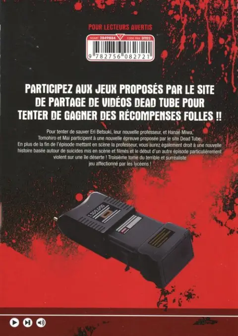 Verso de l'album Dead Tube 3