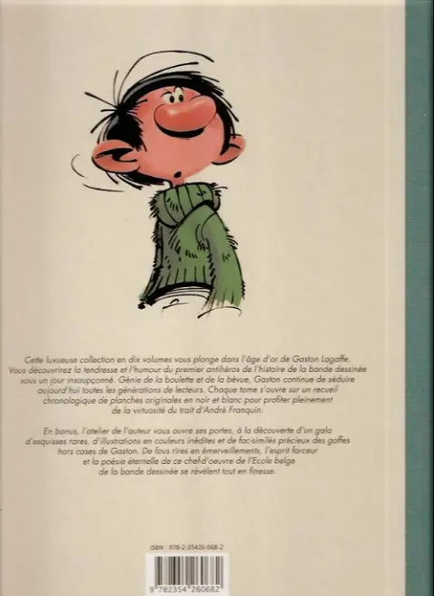 Verso de l'album Gaston Tome 8 Les années 1967-1968