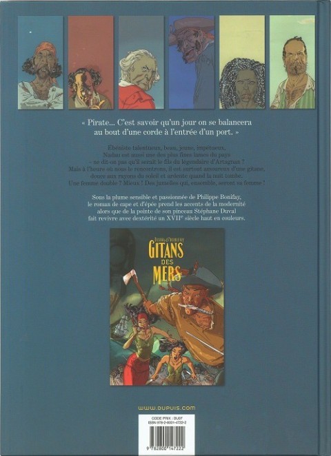 Verso de l'album Gitans des mers Tome 1