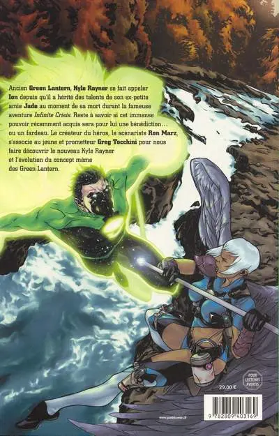 Verso de l'album Green Lantern - Le Porte-Flamme